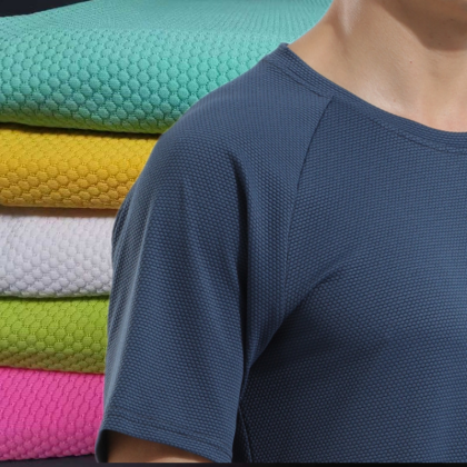 Ice Silk Mansky Fabric 170g nylon quick dry T-shirt elastic breathable fabric summer sports short sleeve fabric