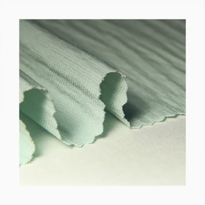 Free Sample Woven Twill For Shorts Polyester 100% Polyester Pants Wave Crinkle CEY Fabric