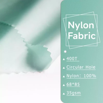 Free Sample 400T Circular Aperture outdoor hiking clothing down jacket Nylon Fabric for clothing