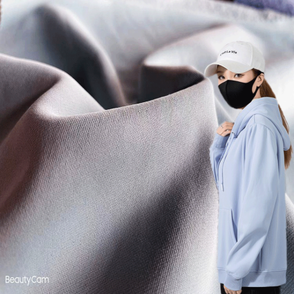 Autumn and winter hoodie lambing fabric fleece fabric full matte spandex lambing hoodie fabric