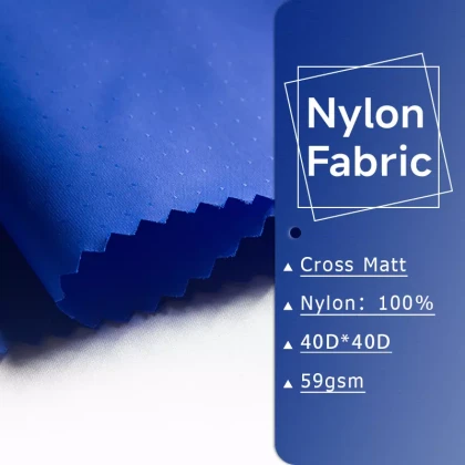 290T Cross Matt 40Dx40D Dyed Lightweight Paragliding 100% Nylon Fabric