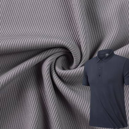 Ribbed Pit Strip knitted fabric 190g Jin ammonia double-sided ribbed knitted pit strip T-shirt fabric