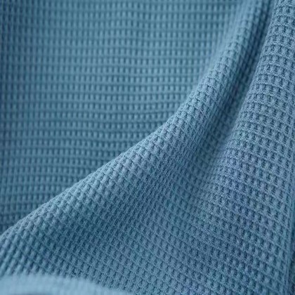 Faux cotton waffle small square pineapple waffle sports fabric waffle hoodie fabric