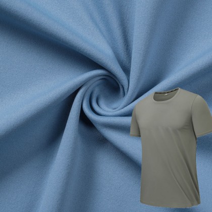 Imitation cotton ammonia - free elastic knitted fabric polyester fleece quick - drying T-shirt knitted fabric