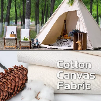 Factory Wholesale waterproof bags handbags awning sunshade cotton canvas fabric outdoor fabric for tent